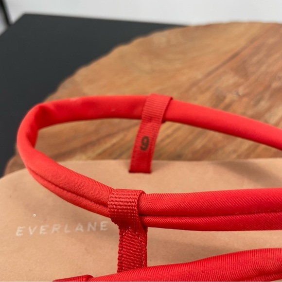 EVERLANE The ReNew Strappy Sandal red Sz 9 - Picture 4 of 5